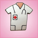 Pink Nurse Shirt Cookie Cutter