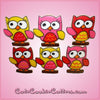 Pink Ollie Owl Cookie Cutter