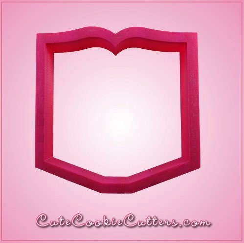 Pink Open Book Cookie Cutter
