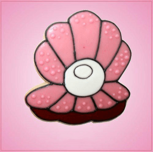 Pink Oyster Clam Shell Cookie Cutter