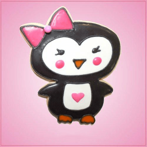 Pink Pamela Penguin Cookie Cutter
