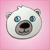 Pink Patrick Polar Bear Cookie Cutter