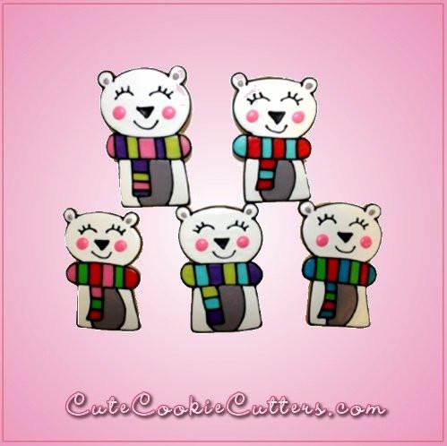 Pink Patty Polar Bear Cookie Cutter
