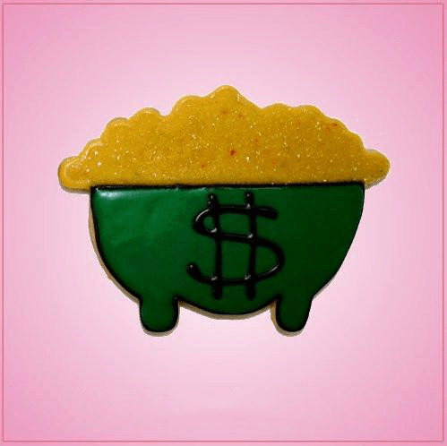 Pink Pot Of Gold Cookie Cutter - Cheap Cookie Cutters