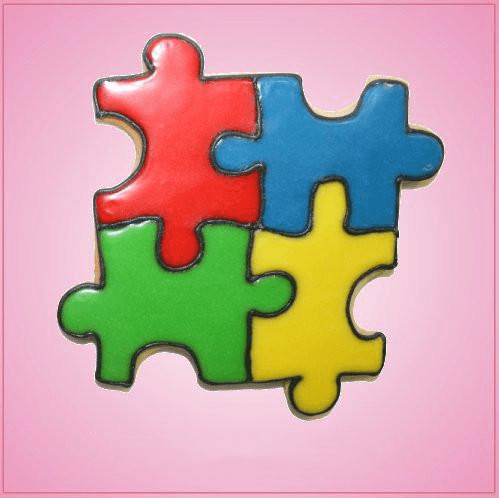 Pink Puzzle Cookie Cutter
