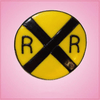 Pink Railroad Sign Cookie Cutter