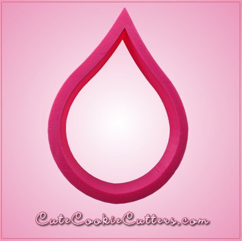 Pink Raindrop Cookie Cutter 