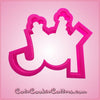 Pink Plastic Reindeer Joy Cookie Cutter 