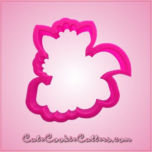 Pink Robbie Raccoon Cookie Cutter 