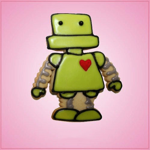Pink Roger Robot Cookie Cutter
