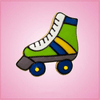 Pink Roller Skate Cookie Cutter