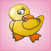 Pink Rubber Ducky Shy Cookie Cutter
