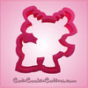 Pink Rudy Reindeer Cookie Cutter