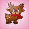 Pink Rudy Reindeer Cookie Cutter