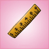 Pink Ruler Cookie Cutter