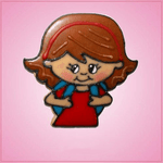 Pink Sabrina School Girl Cookie Cutter