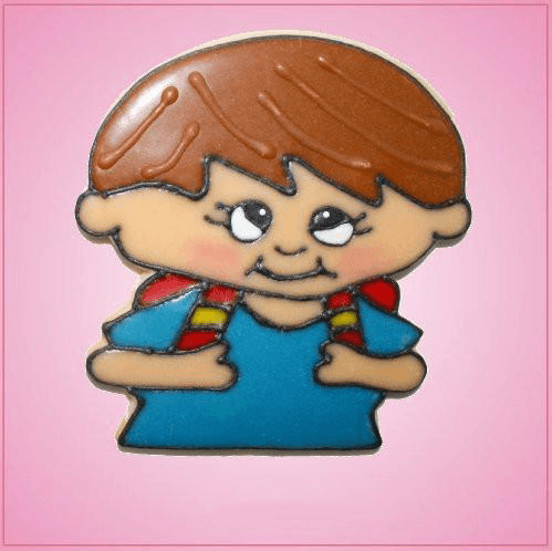 Pink Samuel Student Boy Cookie Cutter