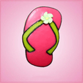 Pink Sandal With Sides Cookie Cutter