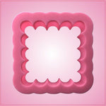 Pink Scalloped Square Cookie Cutter