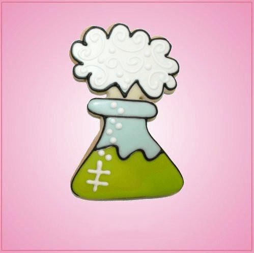 Pink Science Beaker With Smoke Cookie Cutter