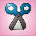 Pink Scissors Cookie Cutter