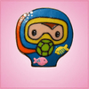 Pink Scuba Diver Cookie Cutter