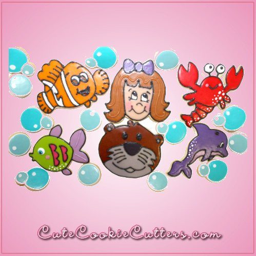 Pink Larry Lobster Cookie Cutter