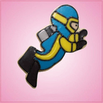 Pink Sebastian Scuba Diver Cookie Cutter