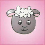 Pink Shelly Sheep Cookie Cutter