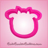 Pink Shelly Sheep Cookie Cutter
