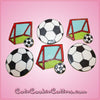 Pink Soccer Goal Cookie Cutter