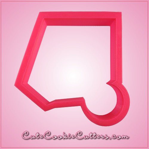 Pink Soccer Goal Cookie Cutter