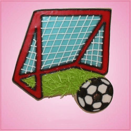 Pink Soccer Goal Cookie Cutter