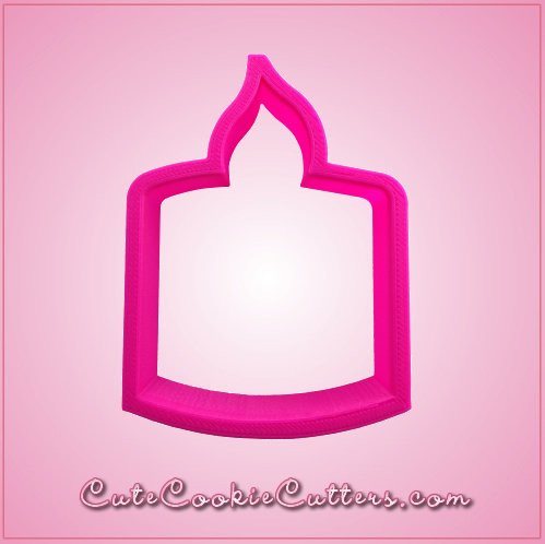 Pink Spa Candle Cookie Cutter