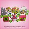 Pink Traci Towel Head Spa Girl Cookie Cutter