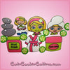 Pink Melinda Mud Mask Spa Girl Cookie Cutter