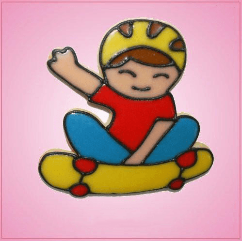 Pink Spencer Skateboard Boy In Sky Cookie Cutter