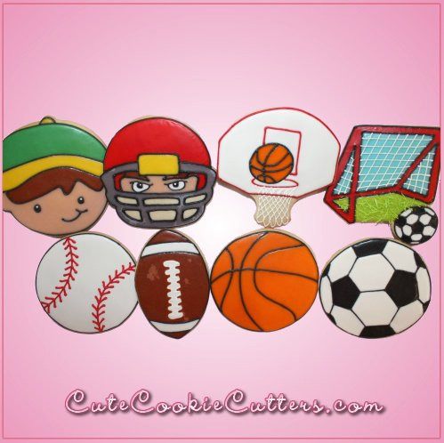 Pink Soccer Goal Cookie Cutter