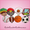 Pink Football Cookie Cutter
