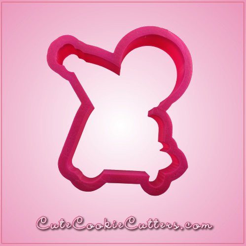 Pink Stanley Skateboard Boy On Ground Cookie Cutter - Cheap Cookie Cutters