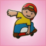 Pink Stanley Skateboard Boy On Ground Cookie Cutter