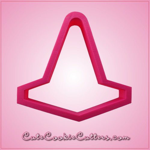 Pink Street Cone Cookie Cutter