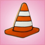 Pink Street Cone Cookie Cutter