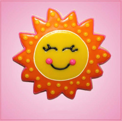 Pink Sun Cookie Cutter