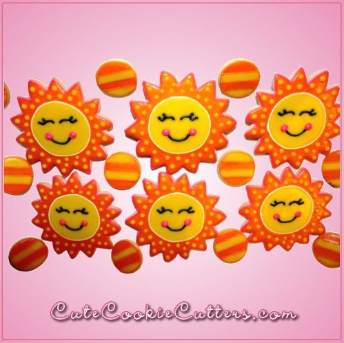 Pink Sun Cookie Cutter