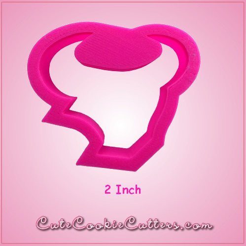 Pink Tex The Texan Bullhead Cookie Cutter