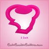 Pink Tex The Texan Bullhead Cookie Cutter