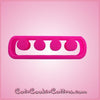 Pink Toe Holder Cookie Cutter