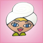 Pink Traci Towel Head Spa Girl Cookie Cutter