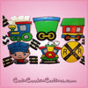 Pink Train Facing Front Cookie Cutter